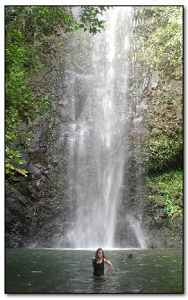 A spectacular Kauai waterfall